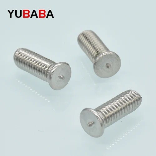 Imagen 1 del producto 100 unids/lote M3 M4 M5 M6 304 tornillos de soldadura de acero inoxidable ISO13918 DIN32501 pernos de soldadura por puntos tornillo de soldadura SUS 304