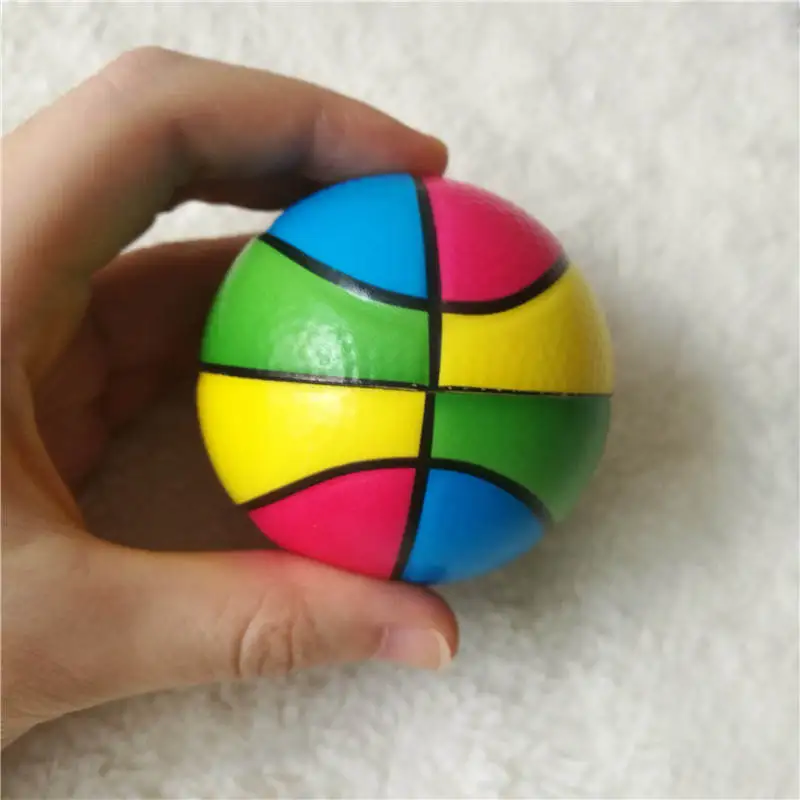 Boys & Girls Sponge Foam Basketball Hand Squeeze Toy Balls Anti Stress Relief Balls Baby Outdoor Sports Toys for Kids Children