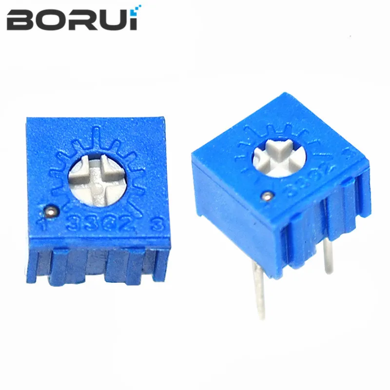 50pcs 3362p סדרת התנגדות 101 201 501 102 202 502 103 טרימפו גזם חיתוך 3362 500r 1k 2k 5k 5k 10k 20k 50k 100k