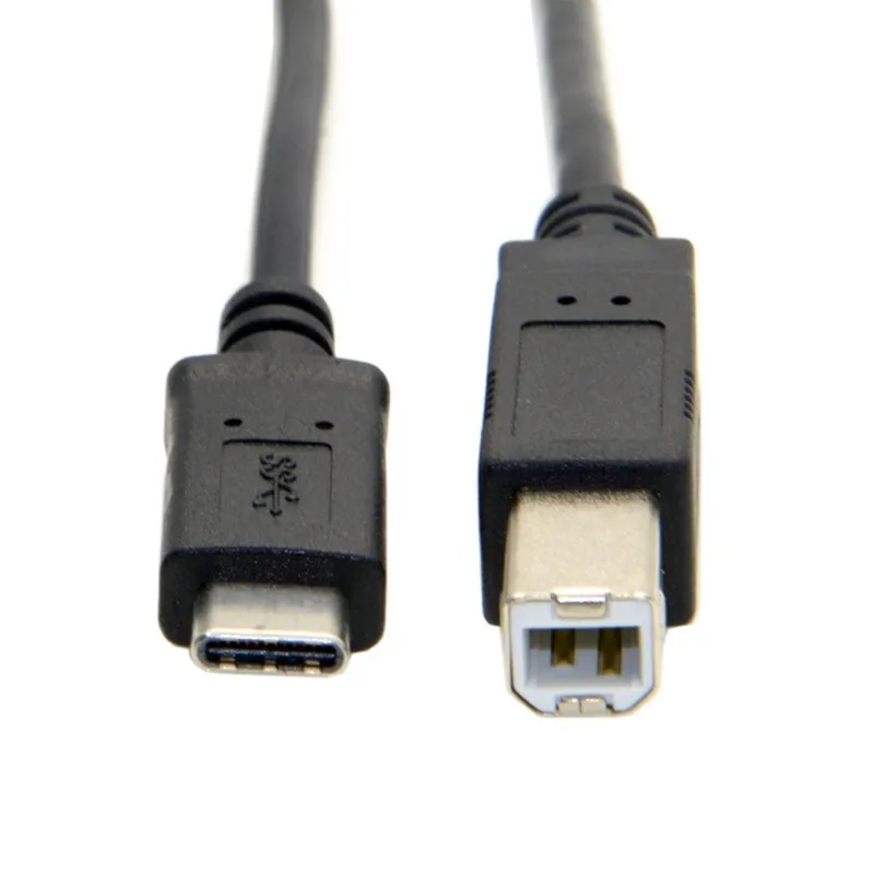 

USB-C USB 3.1 Type C Male Connector to USB 2.0 B Type Male Data Cable for Cell Phone & Macbook & Laptop