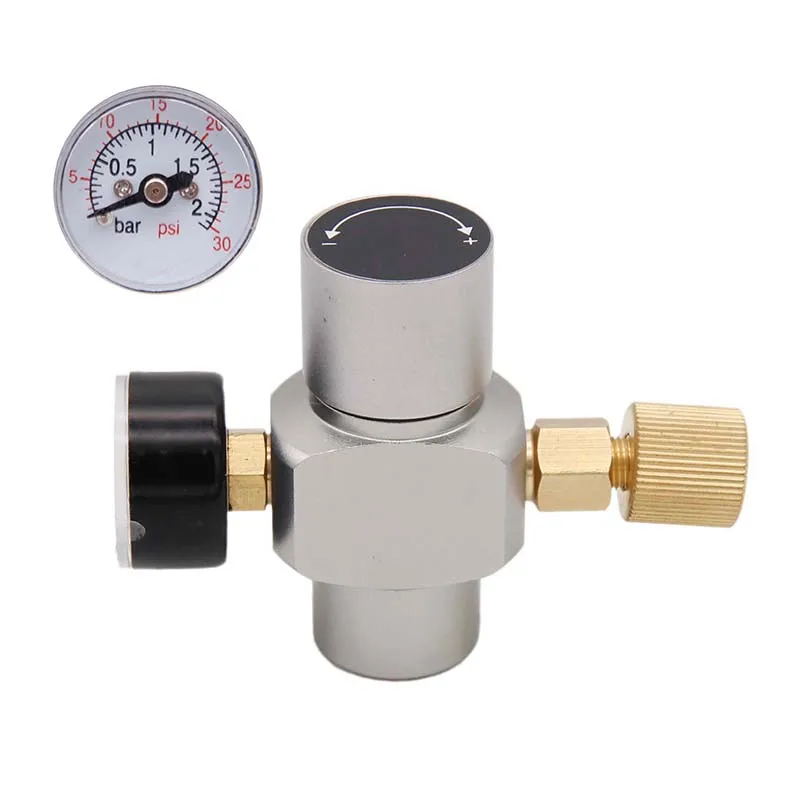 Homebrew Compact Beer Carbonation Regulator 0-30 psi CO2 Mini Gas Charger Beer Kegerator