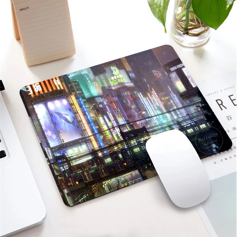 

Weathering with You Anime Small Rubber Mouse Pad Gaming Accessories Kaeyboard Pad Hina Desk Mat Desktop MousePad Gamer for LOL