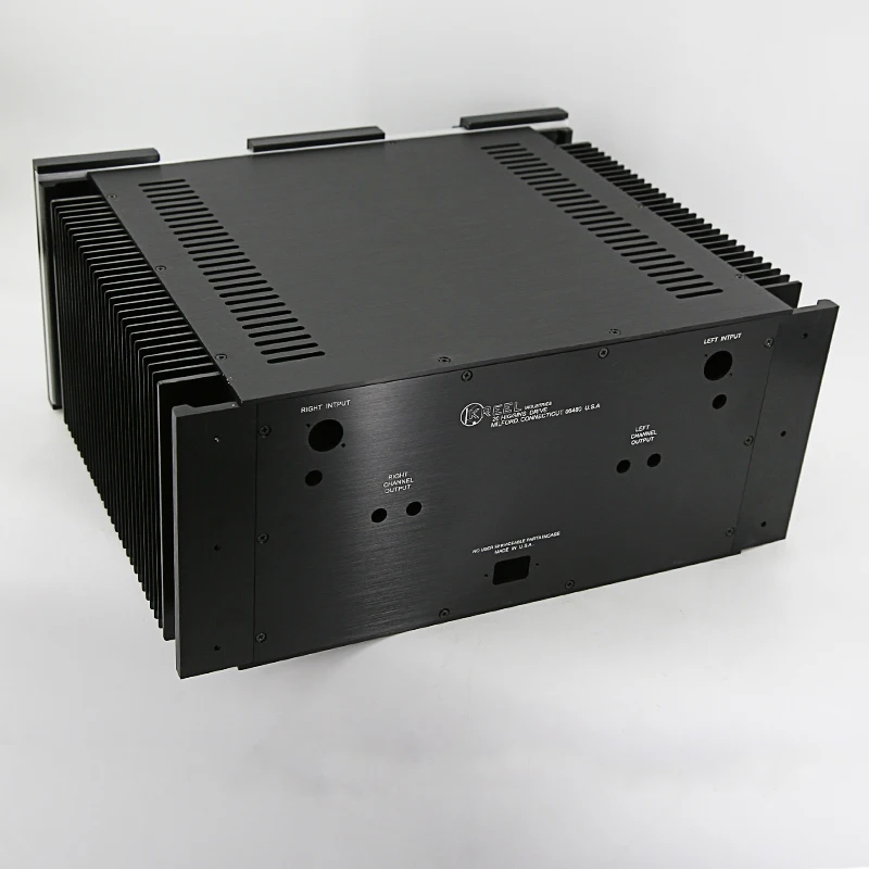 KYYSLB 480*224*424mm all aluminum 50S Class A amplifier chassis Box house DIY with buttons feet power base Amplifier case shell