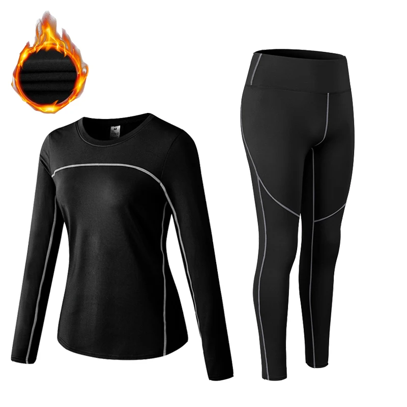 New Winter Women\'s Thermal Underwear Sets Brand Anti-microbial Stretch Long Johns Thermal Shirt Female Warm Clothes