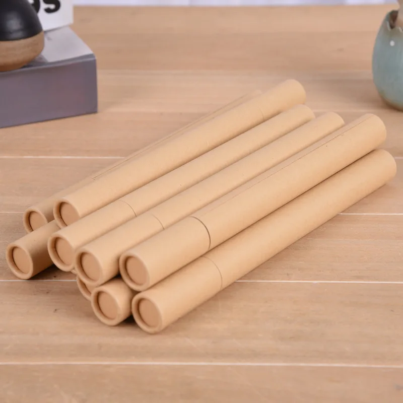 

500Pcs Kraft Paper Incense Tube Incense Barrel Small Storage Box for 10g/20g Joss Stick Convenient Carrying Factory wholesale