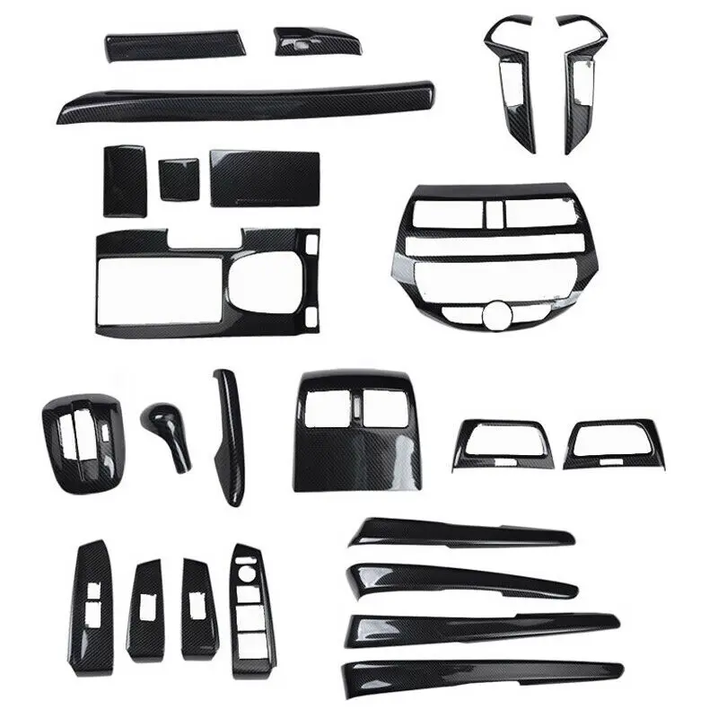 Car Accessories Carbon fiber Look Panel Interior Trim Kit 24Pcs For Honda Accord 4DR EX LX 2008-2012