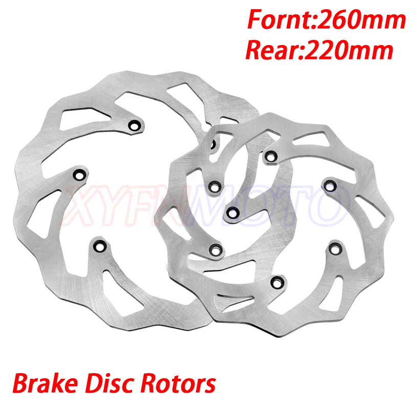 Motorcycle Front & Rear Brake Disc Rotor Set For KTM SX XC 125 150 250 350 450 EXC XCW 125 150 250 350 450 530 1998-2020