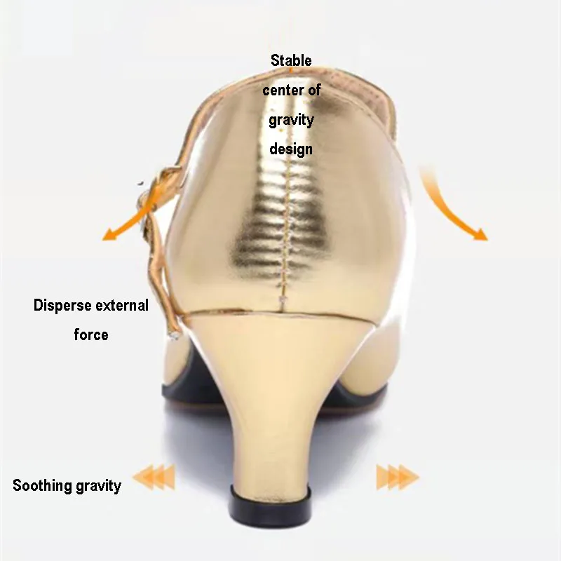 Chaussures de danse modernes en PU spéculaire, chaussures de danse Standard pour salle de bal, chaussures de danse latine en plein air pour femmes, 3.5CM 5.5CM 6.5CM, nouvelle collection