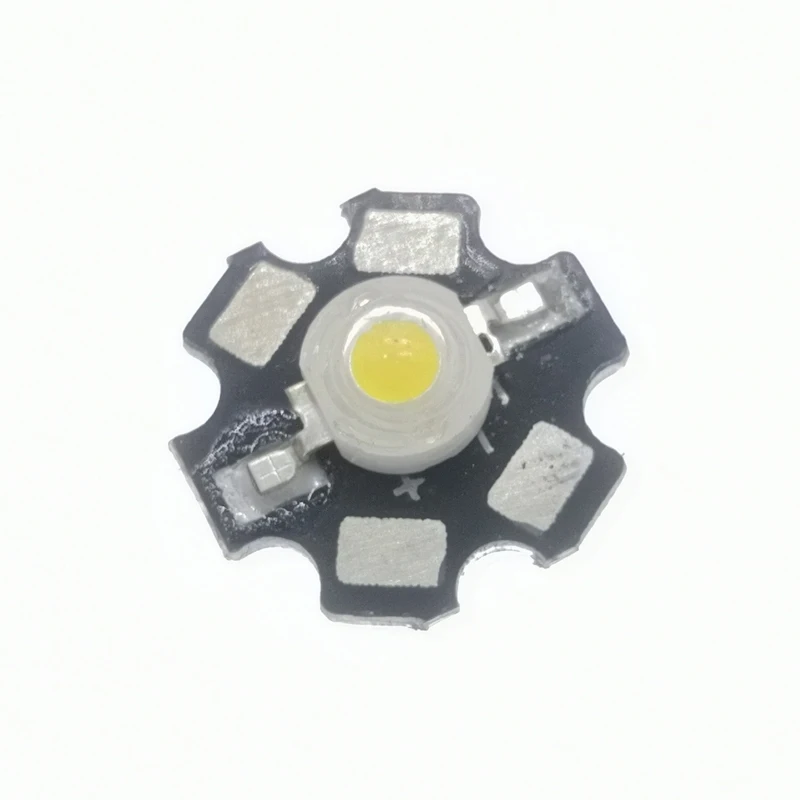 10pcs 1W 3W High Power LED Full Spectrum White Warm White Green Blue Deep Red 660nm Royal blue IR UV With 20mm Black Star PCB