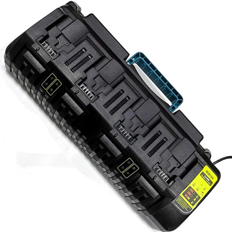 Dla Dewalt ładowarka 4-port, dwa porty USB 14.4V-18V 3A szybka ładowarka do obsługi Dewalt DCB200 DCB201 DCB205 DCB118 ładowarka z wtyczką ue