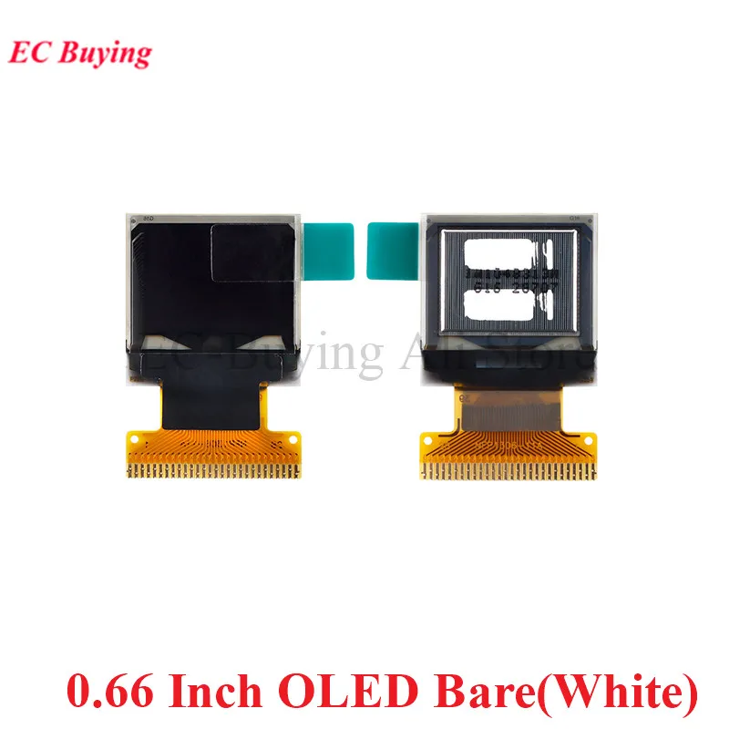 0,66 inch OLED LCD-schermmodule 64X48 0,66 "LED-scherm Wit Blauw IIC I2C SPI-interface SSD1306 Driver voor Arduino AVR STM32