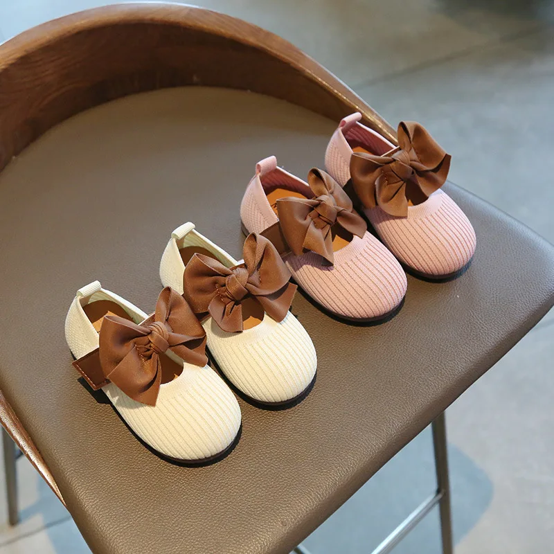 

Kids Weaving Soft Shoes Baby White Pink Shoes 2022 Autumn Children Mary Jane Shoes New Korean Style Girls Princess Shoes 21-30