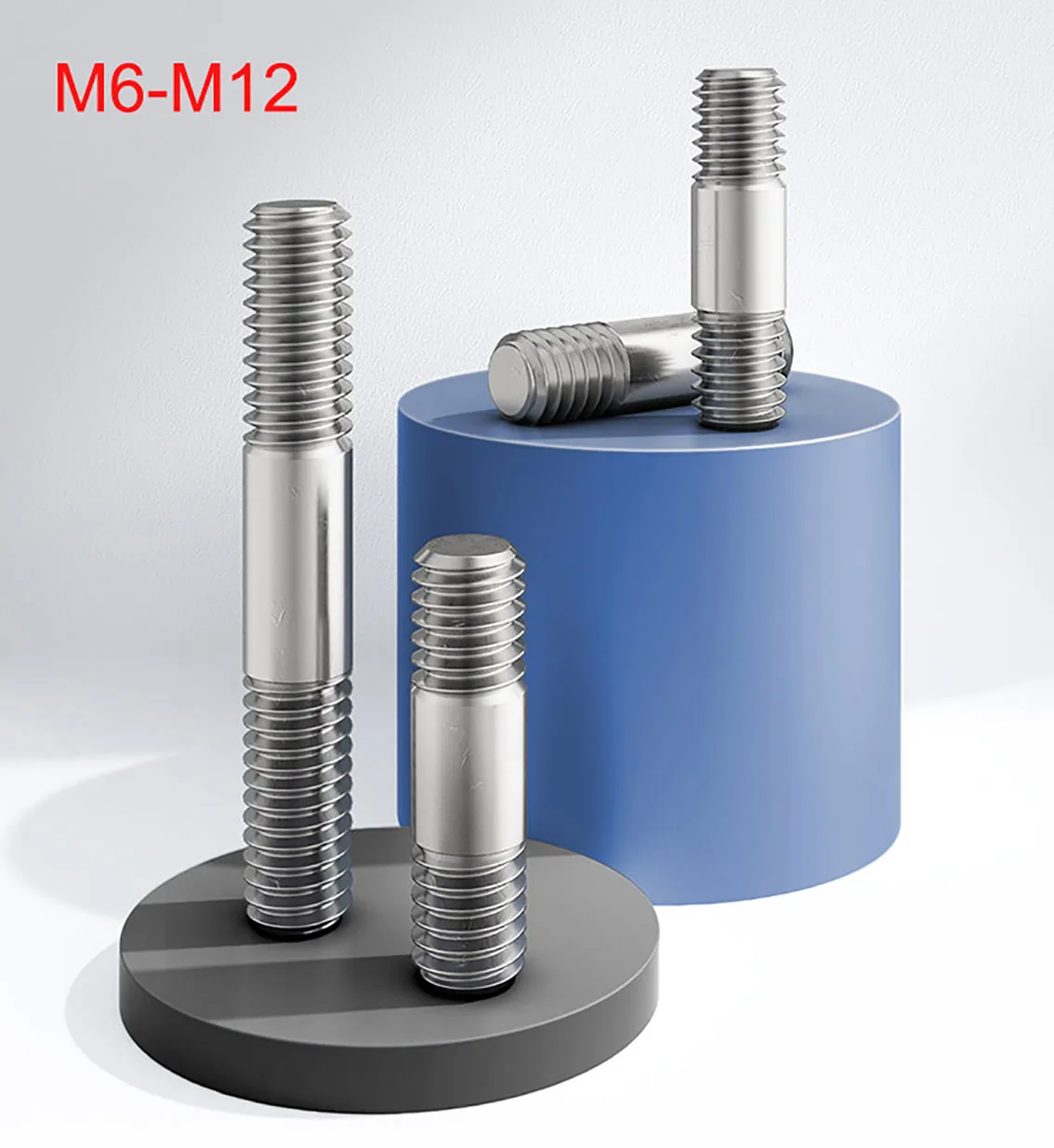 M6 M8 M10 M12 Double End Thread Rod 316 Stainless Steel Dual Head Threaded Bar Headless Stud Bolts Screw Tooth Stick