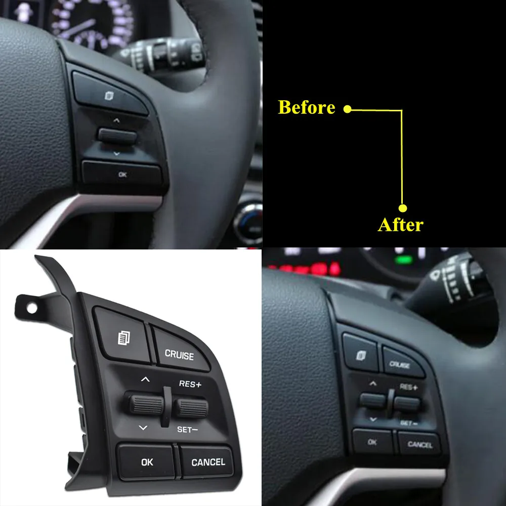 

Steering Wheel Audio Control Button 96710- F8400 Constant Speed Switch 96710-D3500 FOR HYUNDAI Tucson 2015-2019