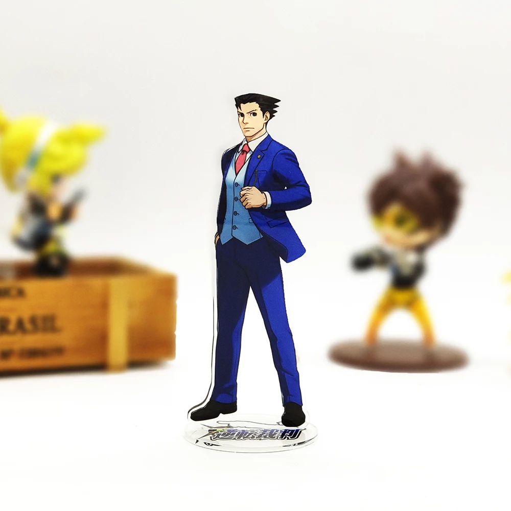 Gyakuten Saiban Phoenix Wright Naruhodo Ryuichi acrylic stand figure model plate holder cake topper anime