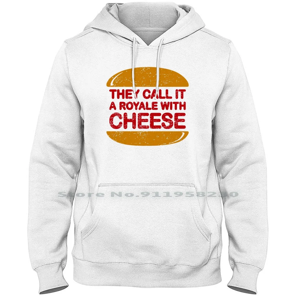 

Royale With Cheese Men WoHoodie Sweater 6XL Big Size Cotton Cartoon Gamers Cheese Royal Movie Gamer Yale With Game Che Ny Me