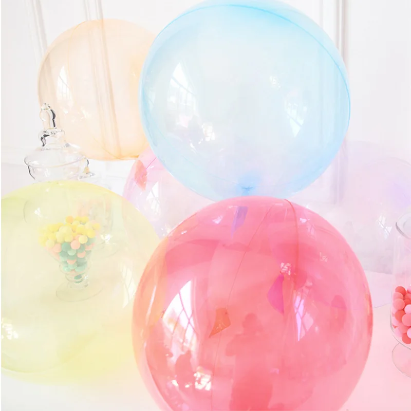 1pcs Round Crystal Clear Bobo Balloons 18