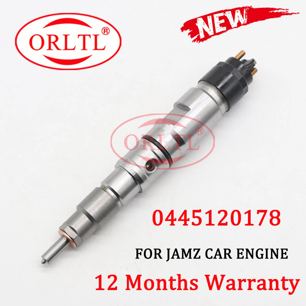 

ORLTL 0445120178 Oil Auto Engine Injector Spray 0 445 120 178 Original Common Rail Injection Nozzle 0445 120 178 for Bosch JAMZ