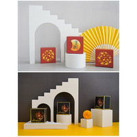 Ins Three-Dimensional Cube Photo Photography Shoot Decoration Background Props for Props Beauty Ornaments Jewelry Food Pendulum
