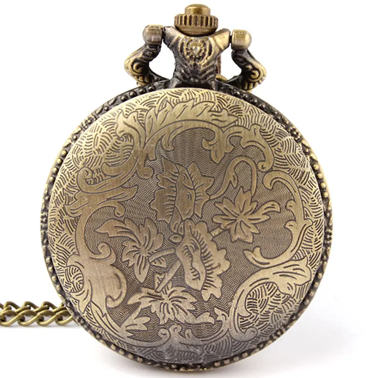 Antique Eagle Bird ควอตซ์นาฬิกาผู้ชายผู้หญิงเด็กสร้อยคอจี้ Fob Chain Steampunk จี้นาฬิกาขายส่ง