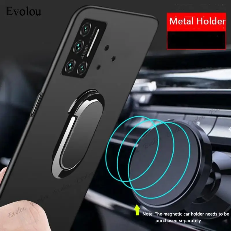 2 in 1 Tempered Glass For Umidigi Bison Pro Capa Magnetic Stand Holder Case For Umidigi Bison GT 2021 Soft TPU Shockproof Cover