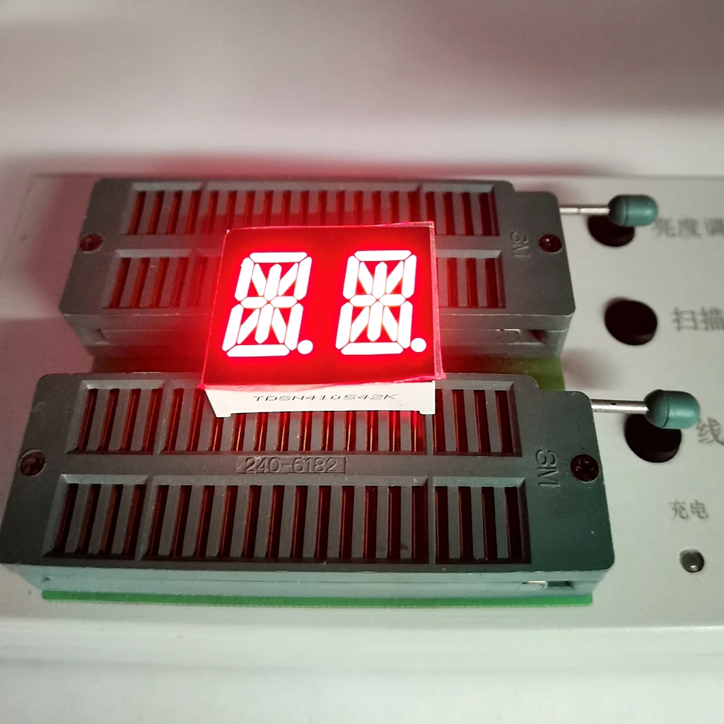 

10pcs 14segments 0.54 LED Display Module Tube 2Blocks 2Bits 2Characters 2Digits 0.54Inch Letters RED 14 Segment Display Cathode