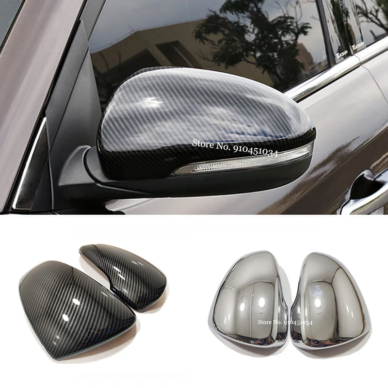 

ABS Carbon fiber Car Side Door Rearview Turning Mirror Sticker Cover Trim Accessories For Hyundai Tucson 2015-2018 2019 2020