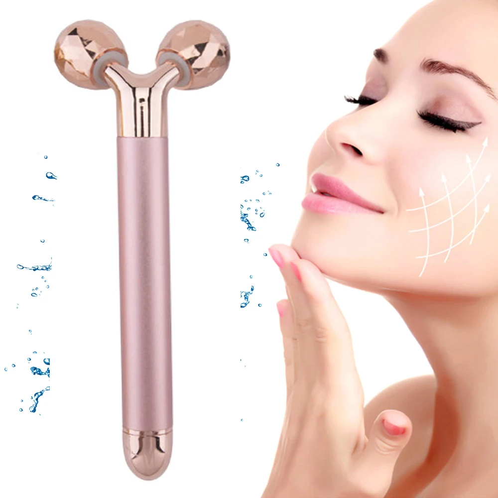 Tragbare Beauty Bar Gesichts vibrations massage Gesicht Hautpflege Gesicht Roller Facelift ing Stick Lifting Anti-Falten-Hautpflege-Tools