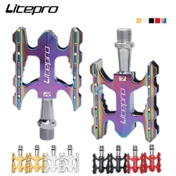 Litepro Ultra Licht Faltrad Pedal Lager Aluminium Legierung Nicht-slip Fit Brompton MTB Rennrad BMX Universal Pedal Board