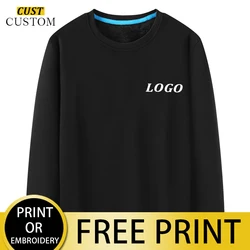 Pullover Hoodie Kunden Rundhals Pullover Stickerei Muster Gedruckt Logo Männer und Frauen Persönlichkeit Design Casual Top