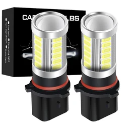 Luz LED antiniebla delantera para coche, Bombilla de conducción DRL superbrillante P13W, para MAZDA, CX-5, PEUGEOT 508, 2 uds.