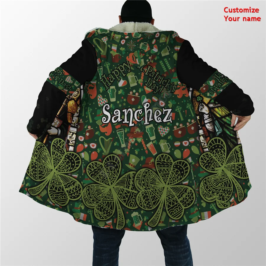 Customize Name Fencing Cloak 3D All Over Printed Hoodie Cloak for Men Women Winter Fleece Wind Breaker Warm Hood Cloak