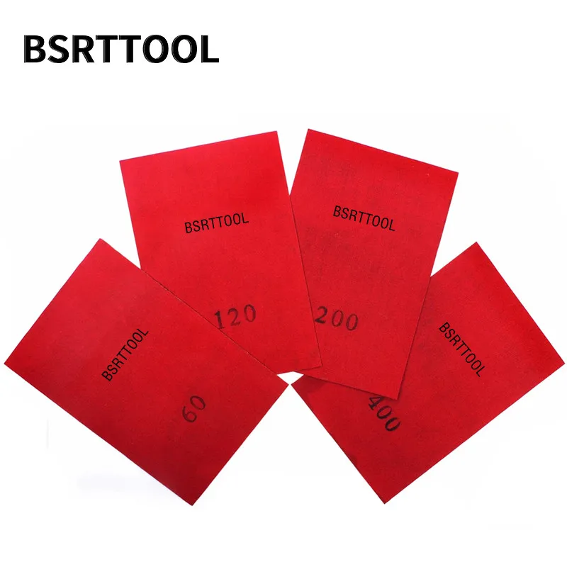 BSRTTOOL1PC 120*180mm Diamond Polishing Sheet Electroplated Sandpaper For Glass Stone Ceramic Tile Dry Wet Grinding Sand Paper