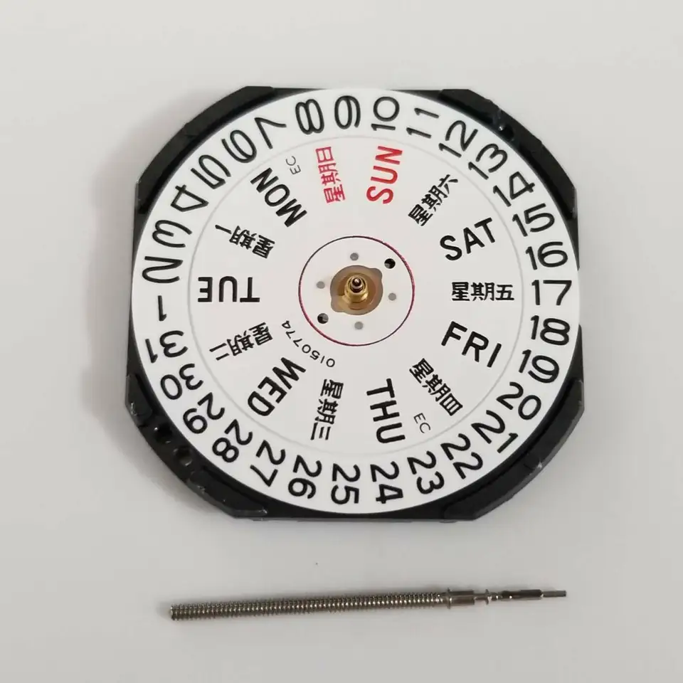時 VX43E Quartz Watch Movement With Day Date Stem & Battery For Seiko