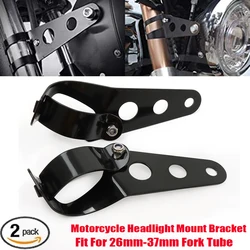 Universal 26mm-37mm Headlight Mount Bracket Fork Tube For Bobber Racer Yamaha Kawasaki Honda BMW Ducati SUZUKI Dirt Bike