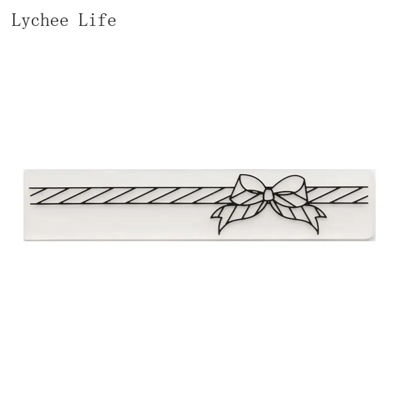 Lychee Life Bowknot Design Plastic Embossing Folder For Card Scrapbooking Photo Album Paper Making Craft Diy Template Stencils