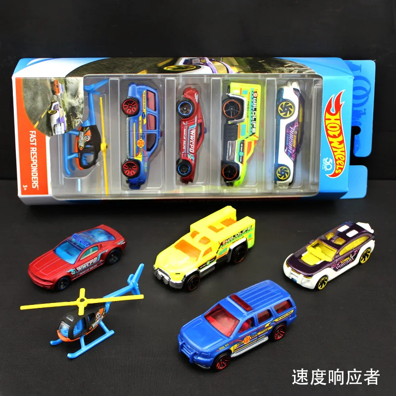 5pcs/pack Original Hot Wheels 1:64 Metal Mini Model Car Kids Toys for Children Diecast Brinquedos Hotwheels Boys Toys Gift 1806