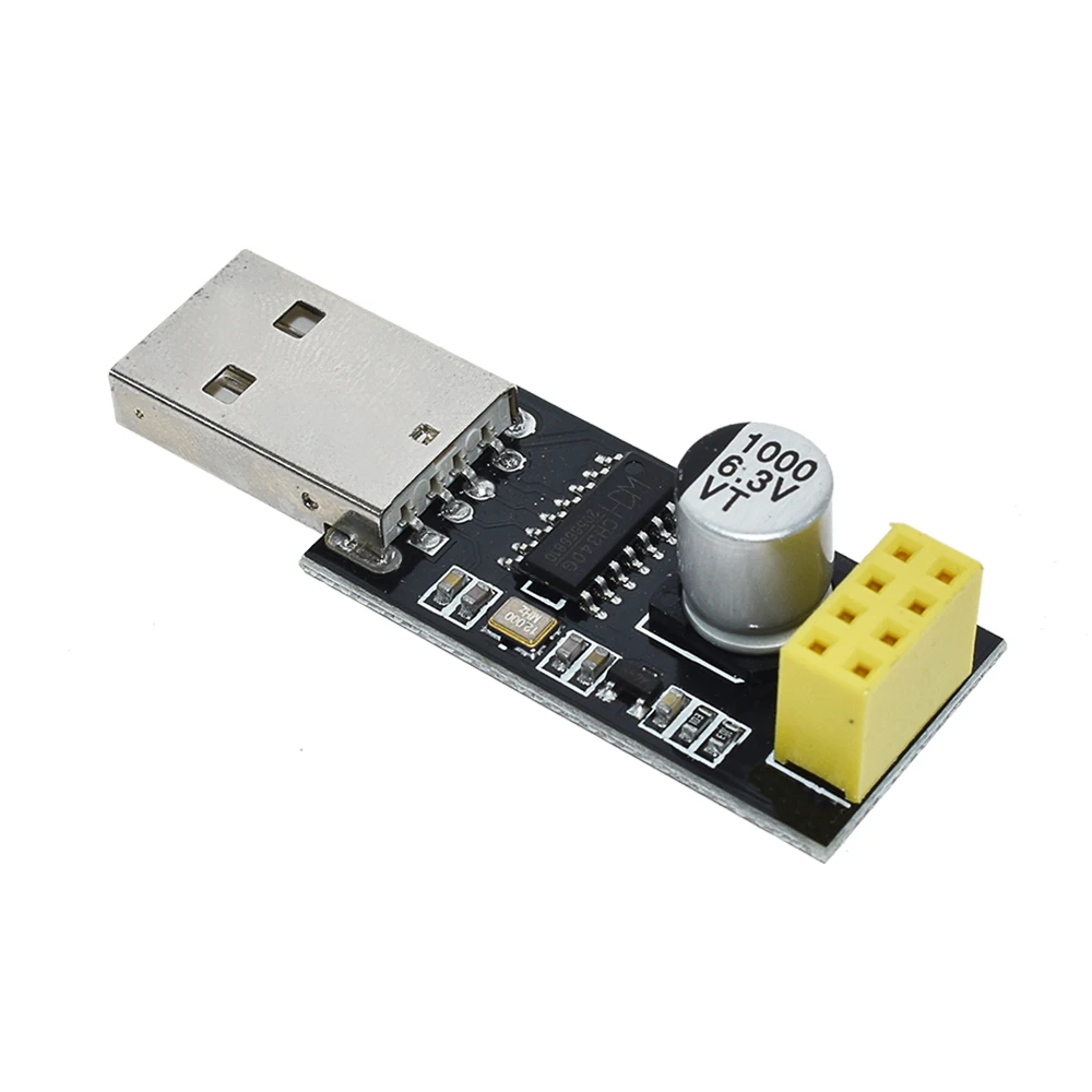 CH340 USB to ESP8266 ESP-01 Wifi Module Adapter Computer Phone Wireless Communication Microcontroller for Arduino