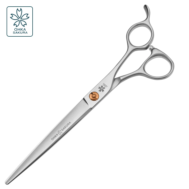 Comprehensive refined direct shear 7.0 7.5 inch gold screw Japan 440C shaving pet professional beauty scissors