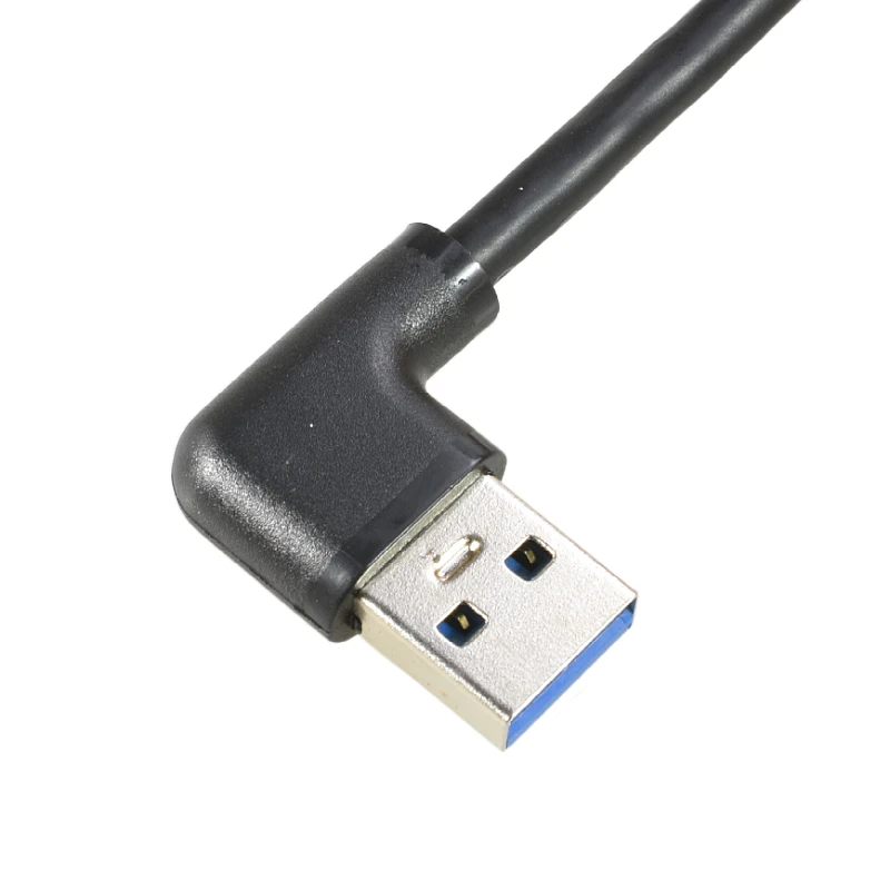 Same Side Double Bend Male to Male Usb3 USB3.0 Cable Short Double Right Angle 90 Degree Male USB 3.0 USB3.0 USB3 Cable Line Wire