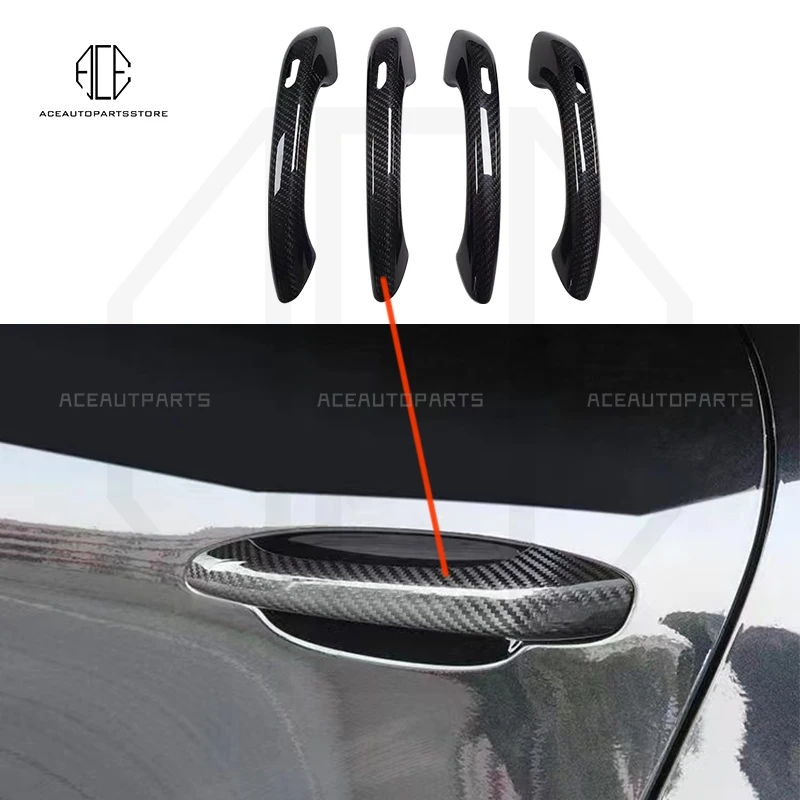 

Full Carbon Fiber for Porsche Macan Cayenne Panamera Door Handle Cover Trims Car Accessories 2014-2020