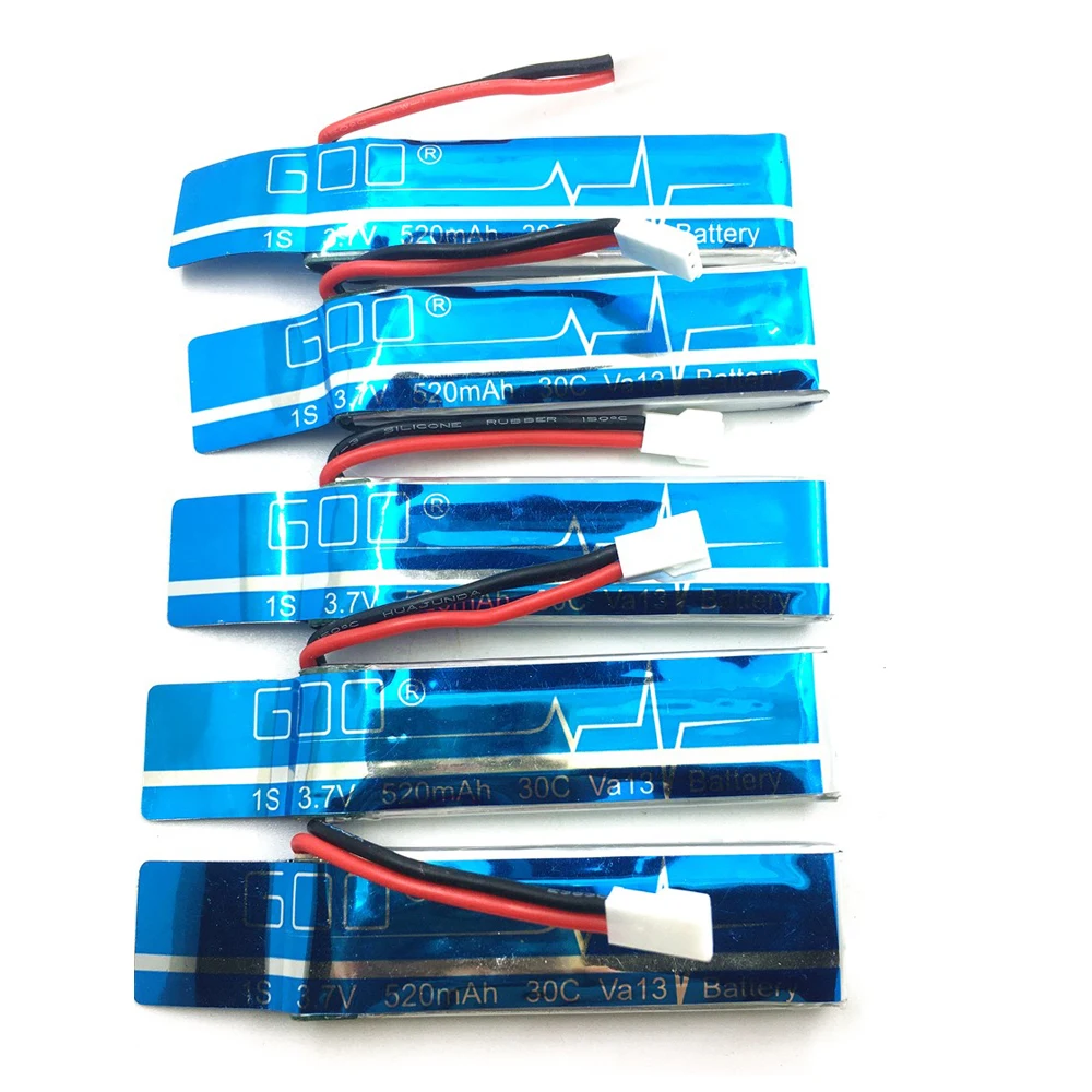 5 قطعة/الوحدة 3.7 فولت 520 مللي أمبير 30C ترقية بطارية ليثيوم بو ل WLtoys V977 / XK K110 K110S RC هليكوبتر قطع الغيار (في المخزون)