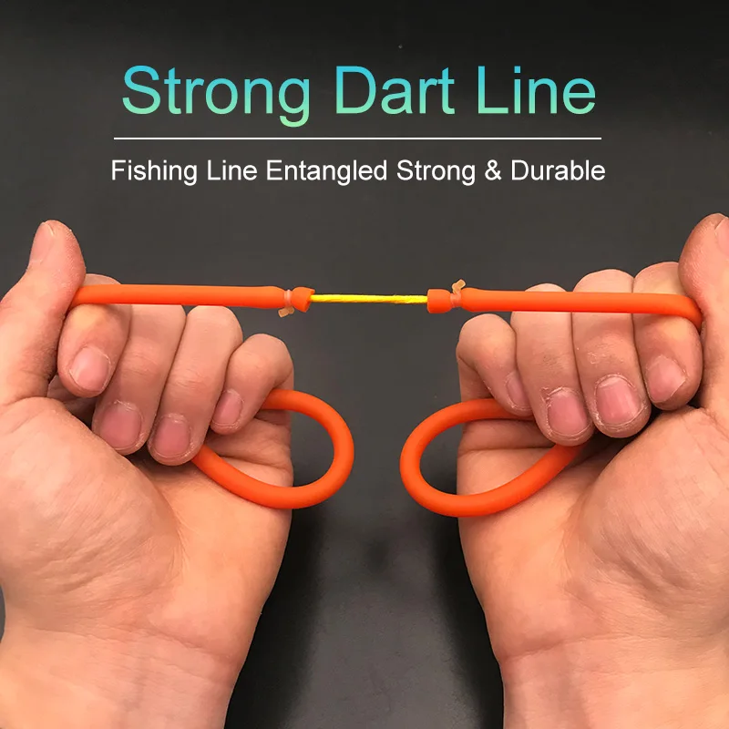 3060 Rubber Band Shooting Fish Dragging Rubber Band Strong Fish Slingshot Natural Rubber Fish Dart Hunting Fishing