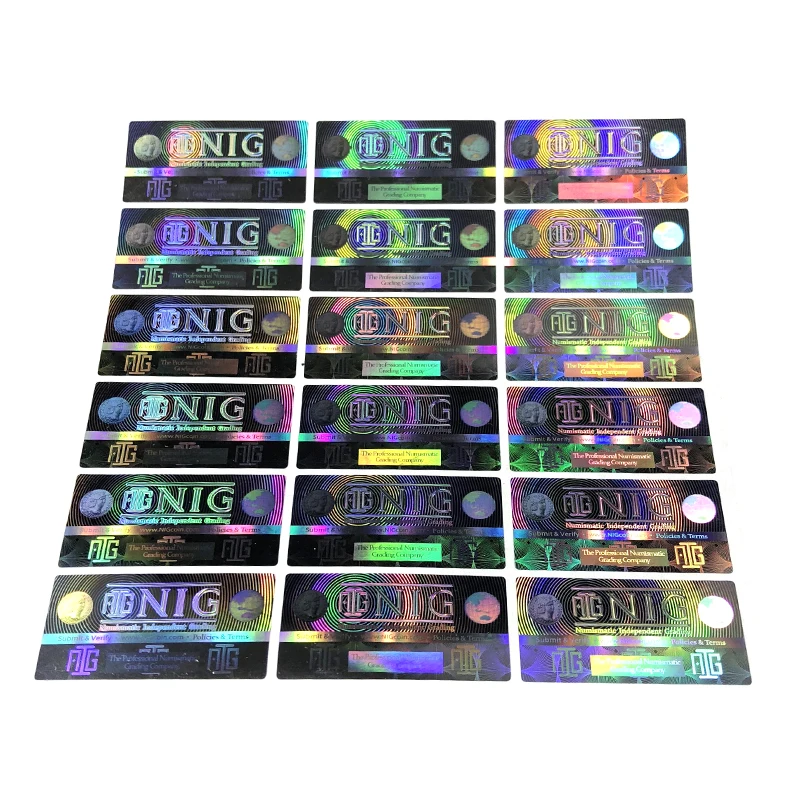 10000pcs Custom Hologram Stamp 3d Holographic Anti Fake Labels One Time Use Destructible Brand Mark Trademark Logo Sela Stickers