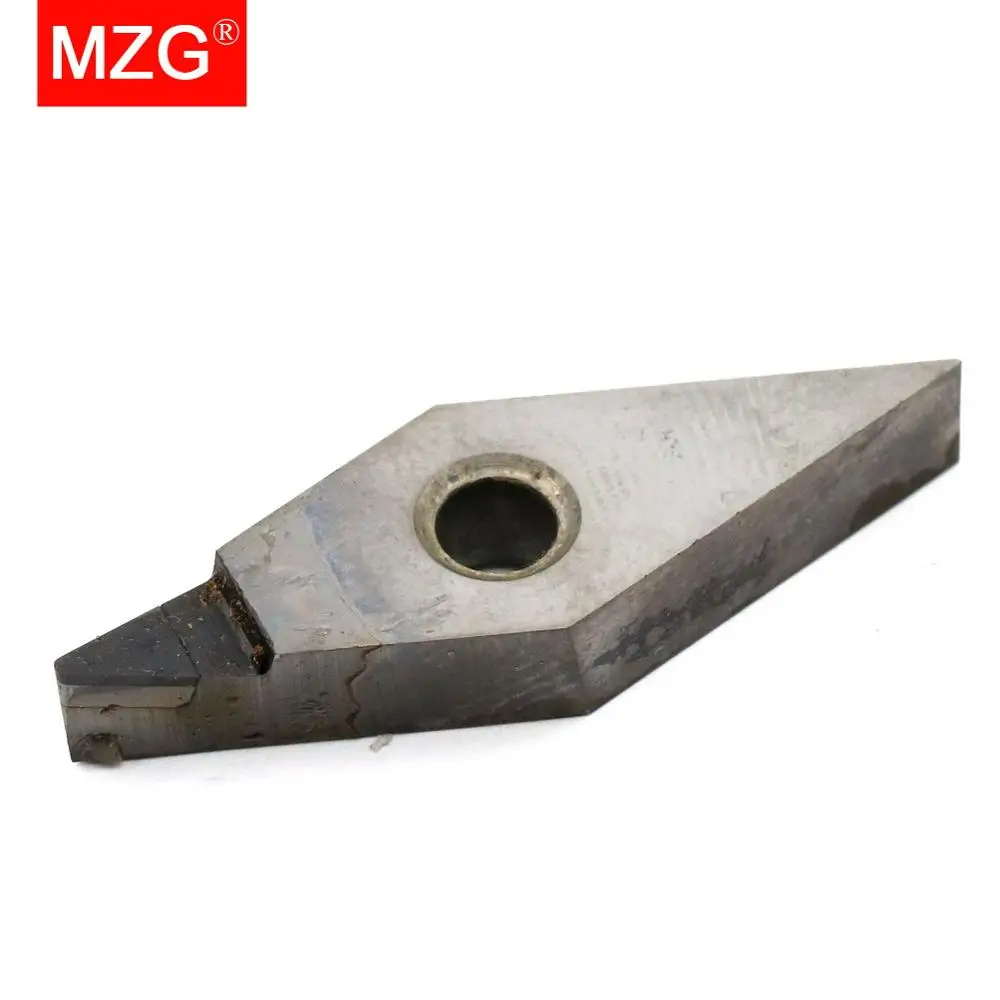 MZG 1 PCS VNGA 160404 PCD CNC Cutting Aluminum Copper Processing Boring Turning Triangle Diamond Insert for MVUN MVJN  Holder