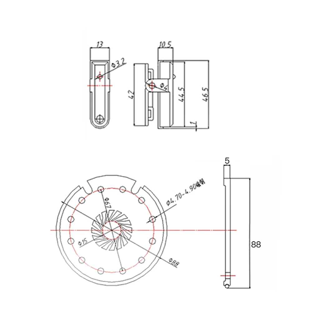 Electric Bike PAS Sensor 12 Magnets Pedal Assist Sensor for Ebike Controller 3 Pin SM Connector e-bike PAS Sensor ebike Parts