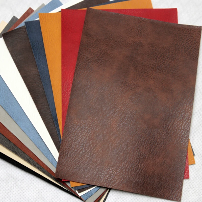 Litchi Pattern Faux Horse Skin Pattern Leather Fabric For Sewing Artificial Synthetic Pu For DIY Bag Material Hademade Fabric