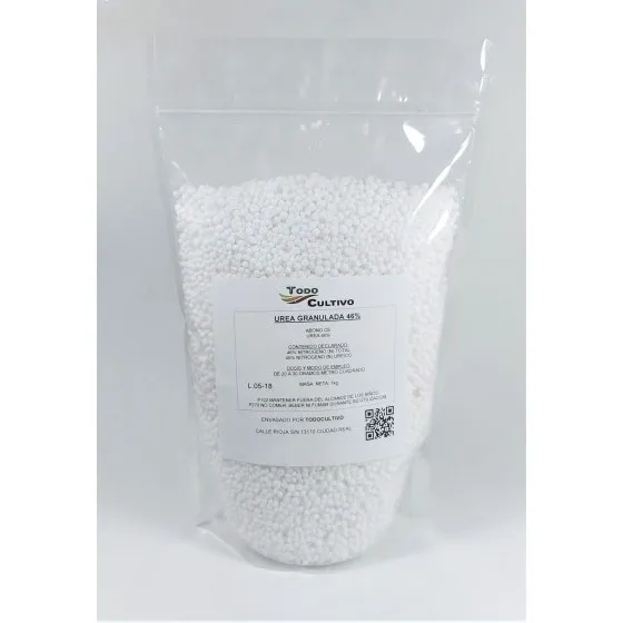 Granulated Urea 46% quality nitrogen fertilizer suitable for all types of soils that can act both before and after planting or planting, large nitrogen contributor