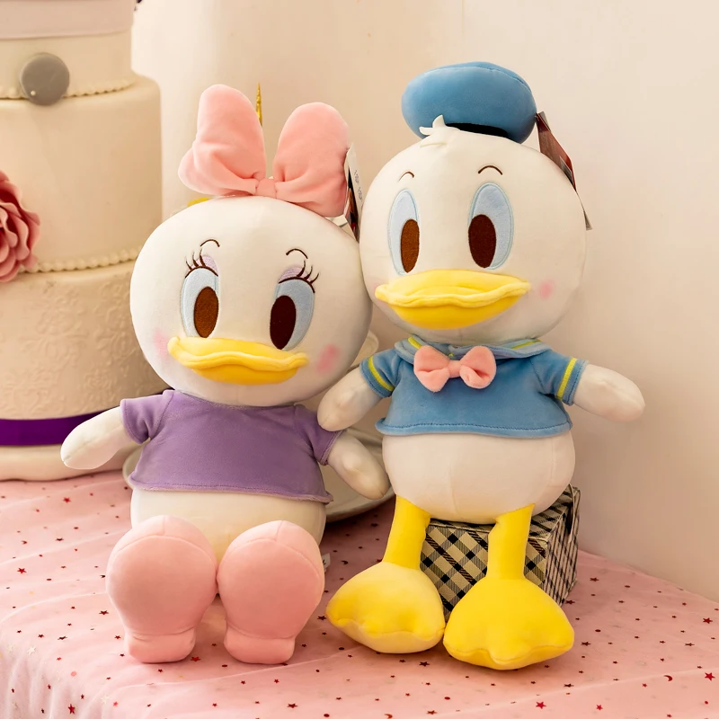 

Бесплатная доставка, плюшевые игрушки Disney, милая мягкая кукла в стиле Q, Дональд Дак и Дейзи, подарок на день рождения для мальчиков и девочек