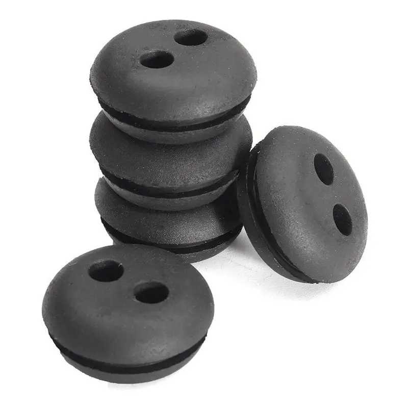 5 PCS 2-hole Gas Tank Grom Rings Replace Mowers Black Rubber For Honda Trimmers Brushcutters Blowers Rubber Gaskets